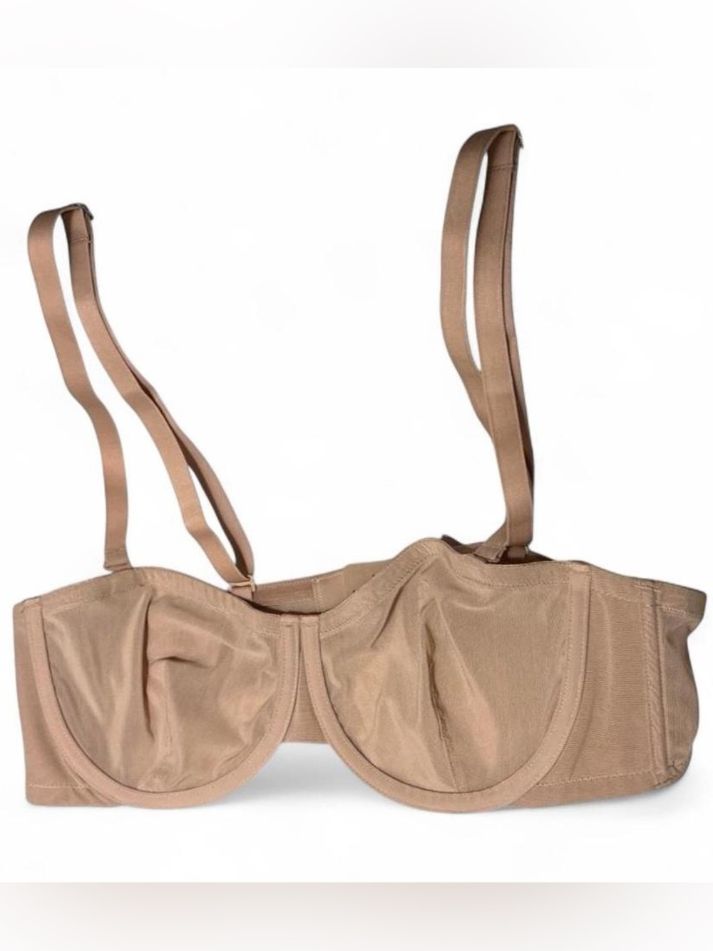 NWT CUUP The Balconette Mesh Underwire Bra Sand Nude 38B